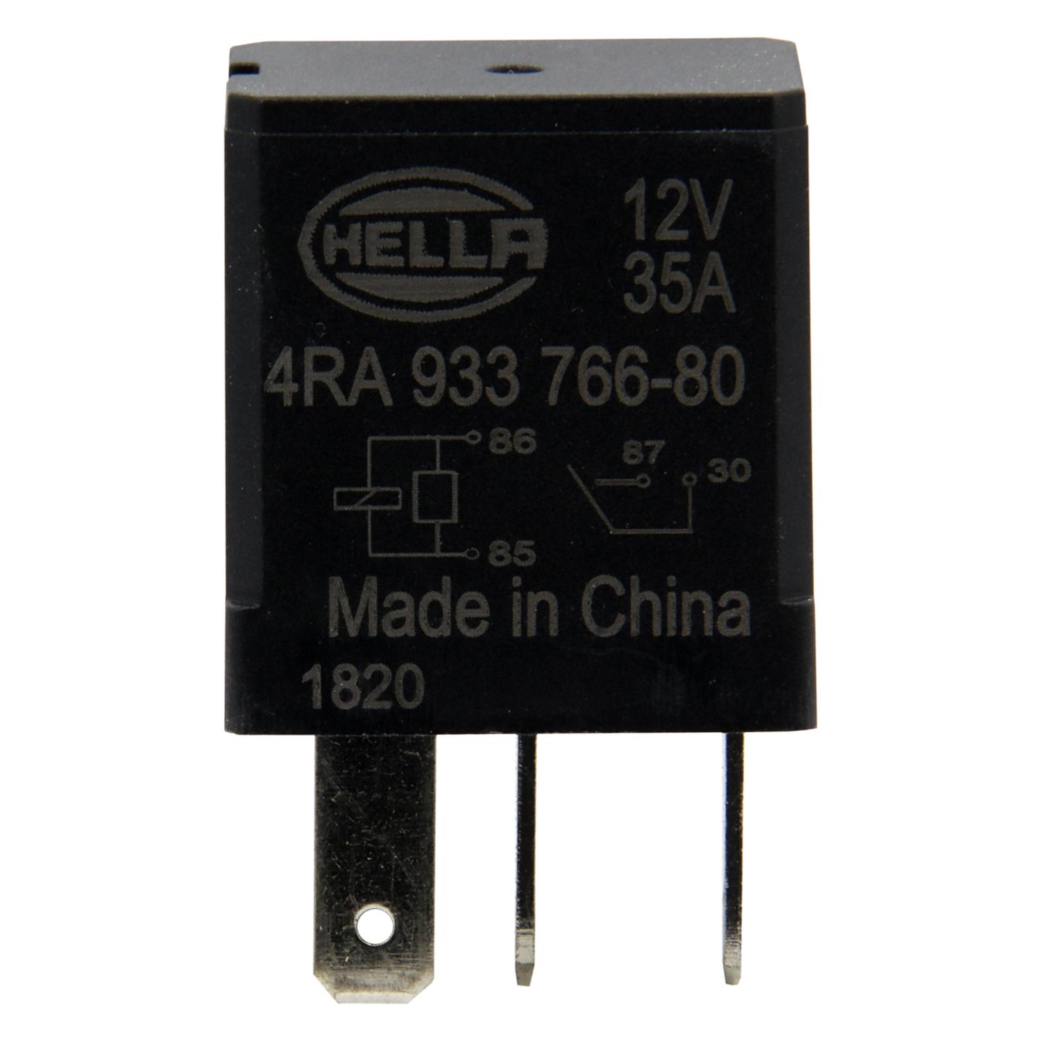 MICRO RELAY 12V 35 AMP 4P CON RESISTENCIA - 1