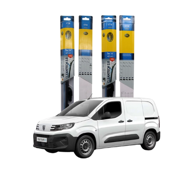 KIT PLUMILLAS LIMPIAPARABRISAS 26 Y 16 PEUGEOT PARNERT - 1