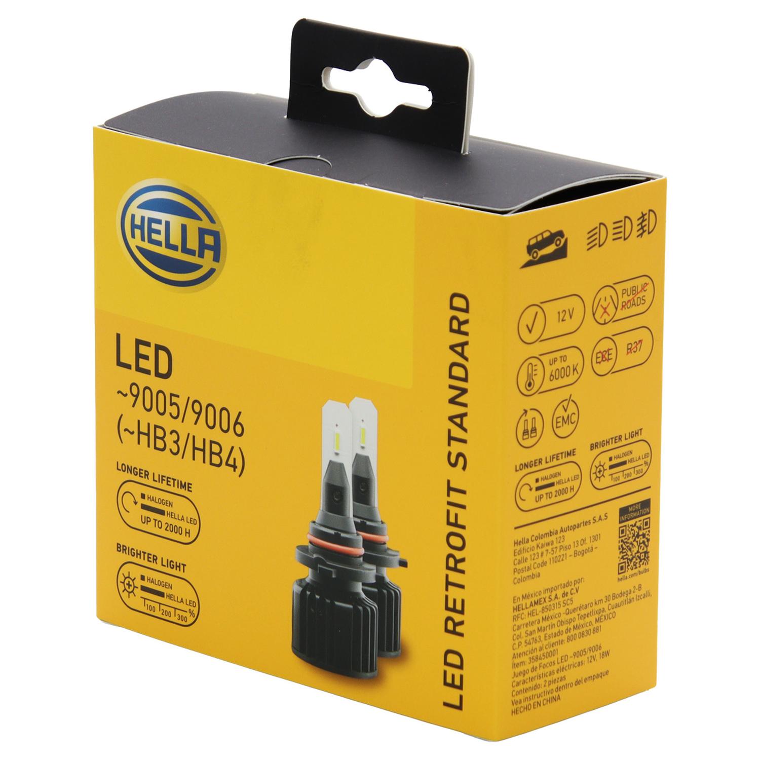 AMPOLLETA LED 9005 9006 RETROFIT STD 12/24V 18W 1900LM 6000K (PAR) - 1