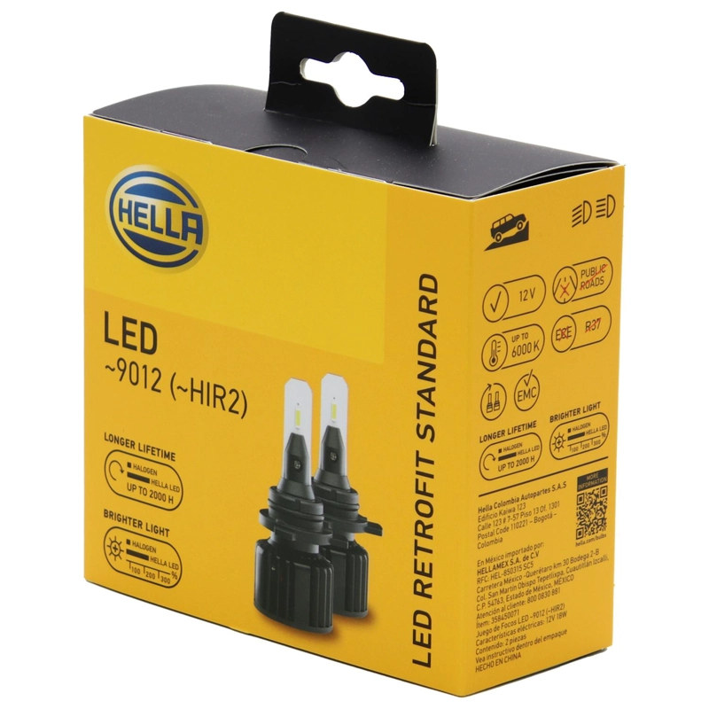 AMPOLLETA LED HIR2 9012 RETROFIT STD 12/24V 18W 1900LM 6000K (PAR) - 1
