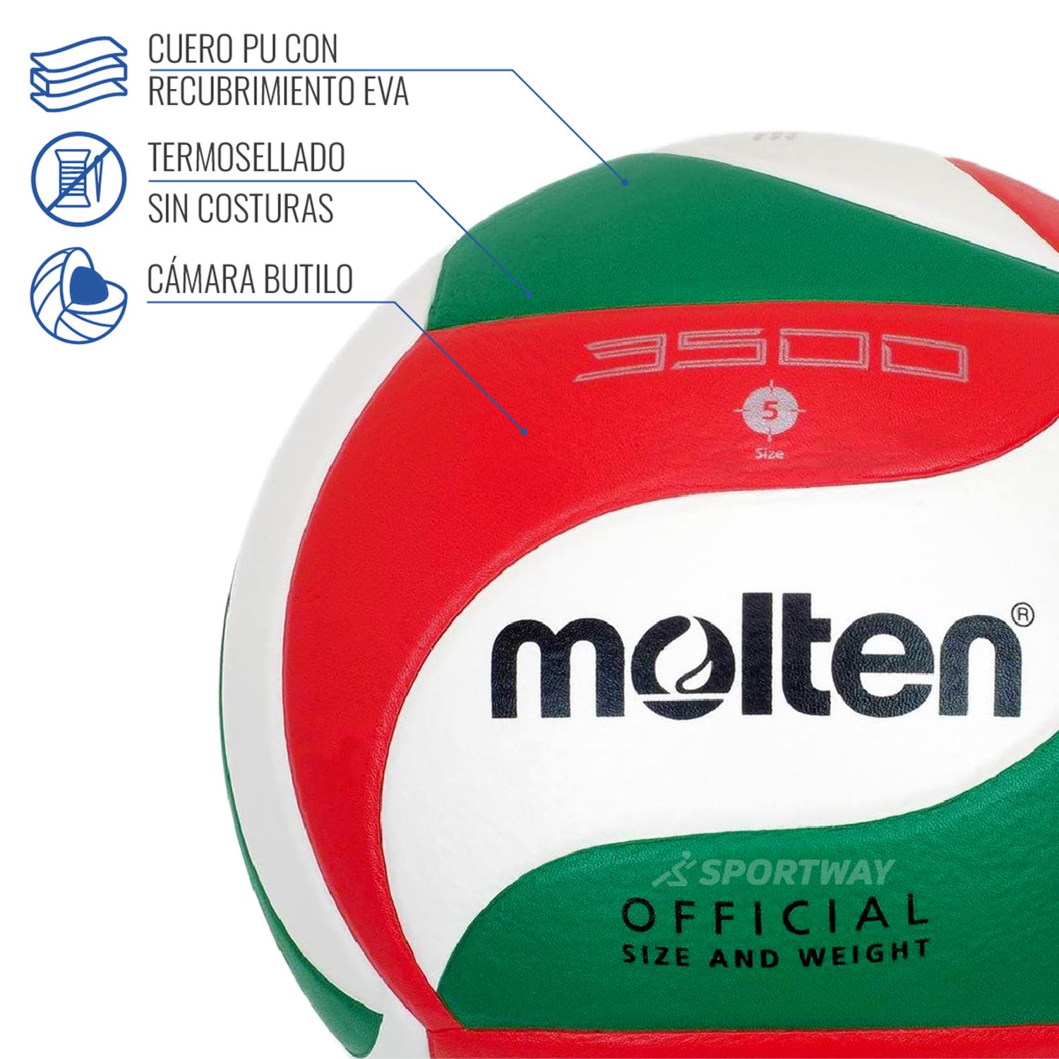 BALÓN VÓLEIBOL MOLTEN V5M 3500 SOFT TOUCH - 4