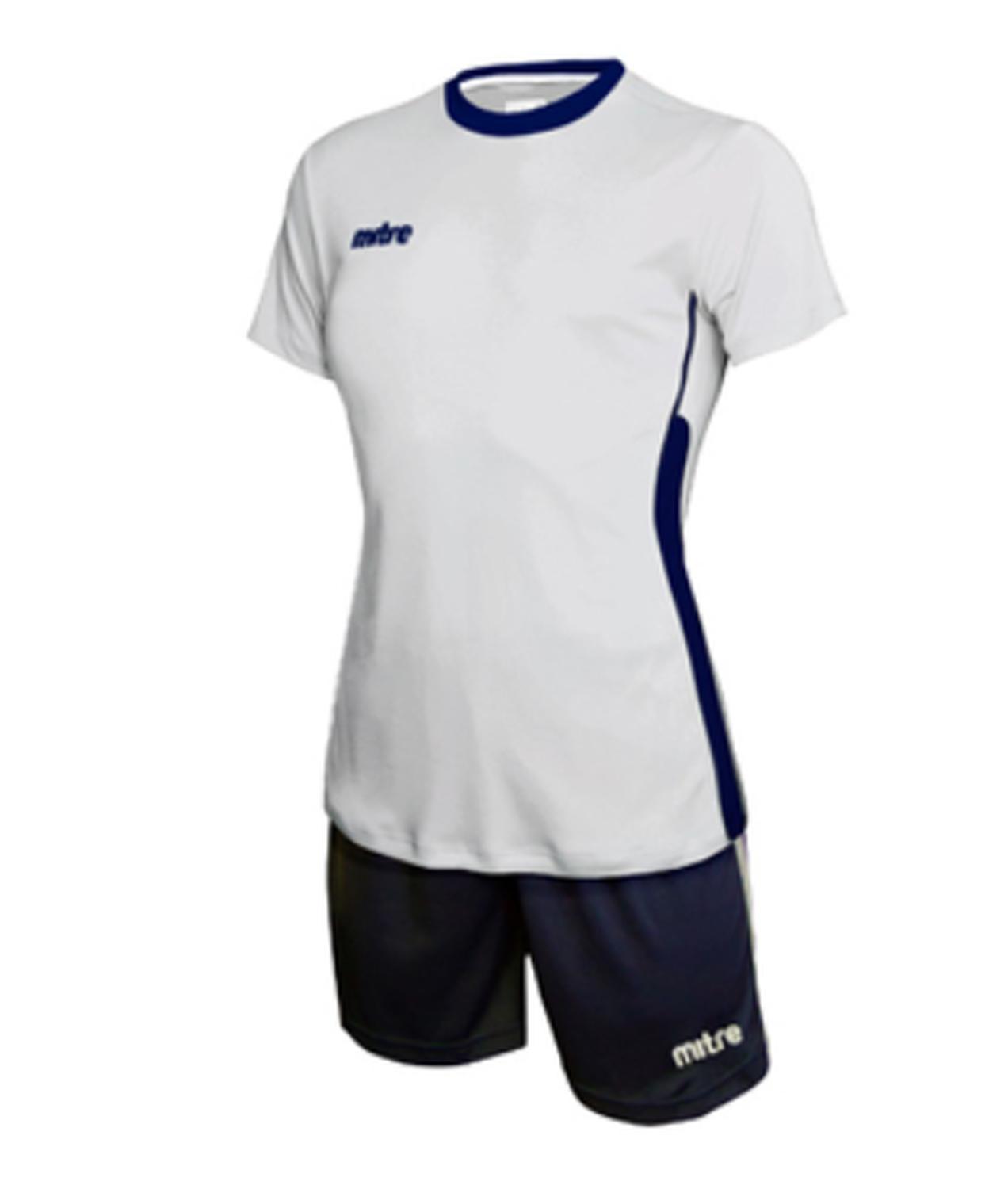 UNIFORME DEPORTIVO MILAN MUJER MITRE AZUL MARINO BLANCO - 3