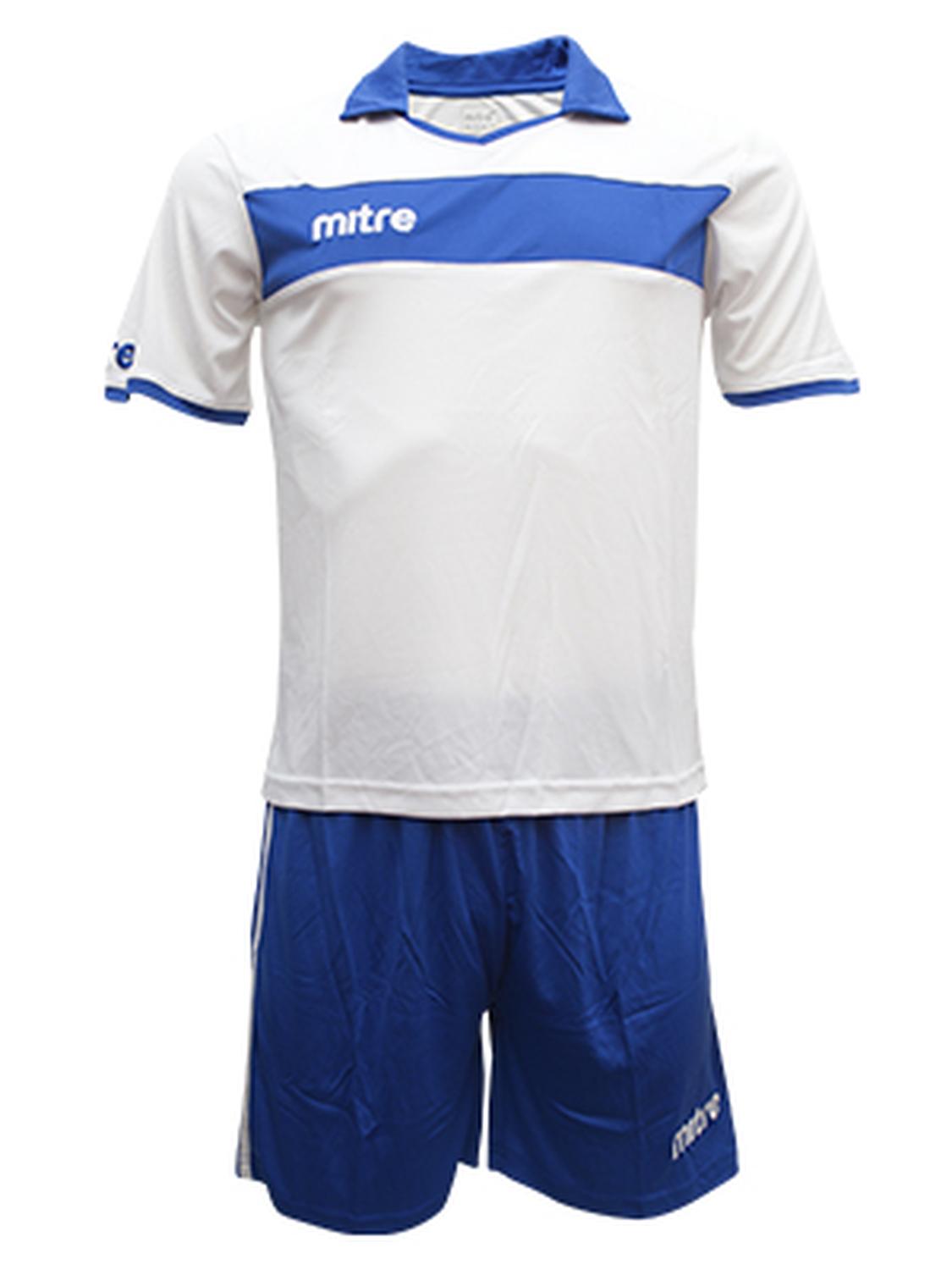 UNIFORME DE FUTBOL HOMBRE MITRE LONDON AZUL MARINO BLANCO - 6