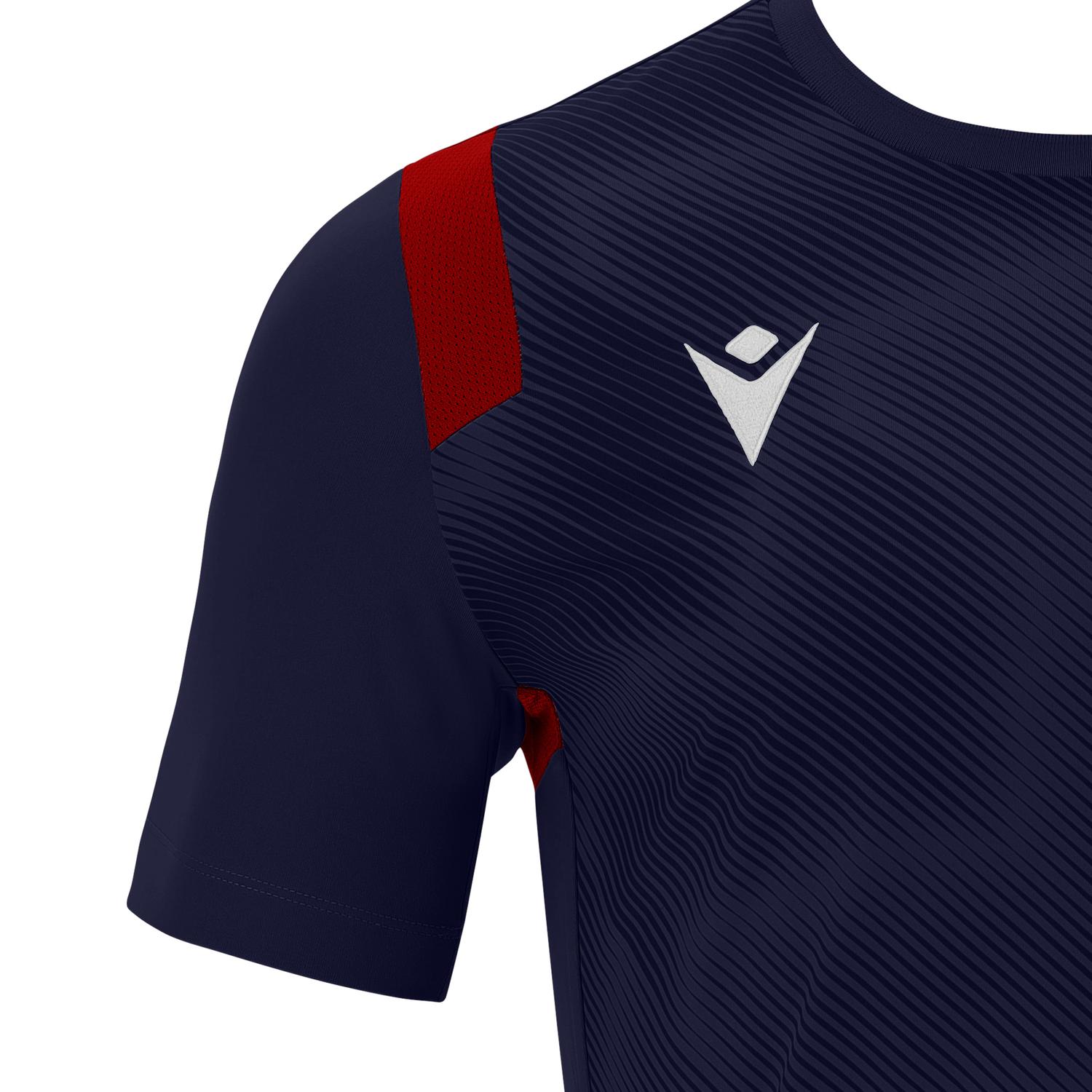 POLERA HOMBRE MACRON RODDERS AZUL MARINO-ROJO - 3