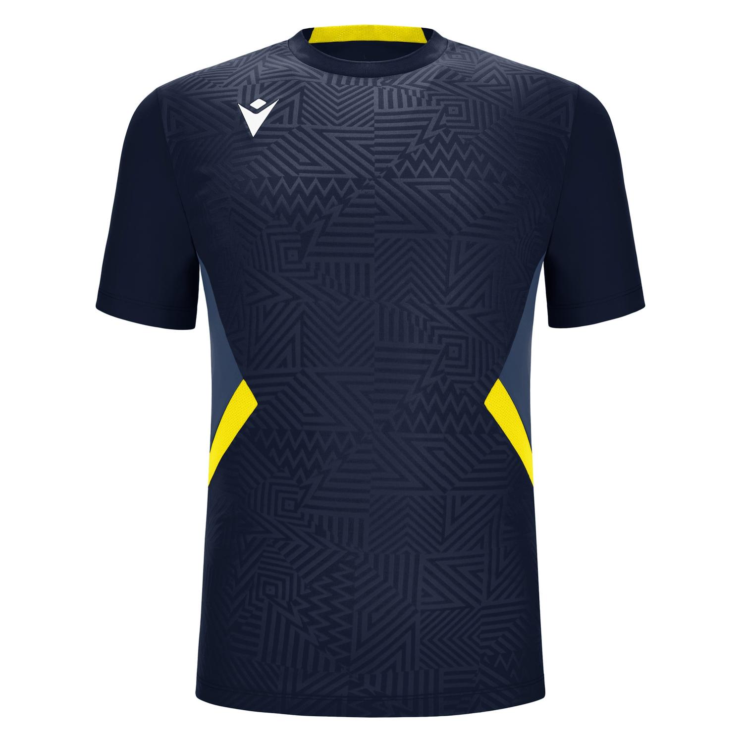 POLERA HOMBRE MACRON SHEDIR AZUL MARINO-AMARILLO - 1