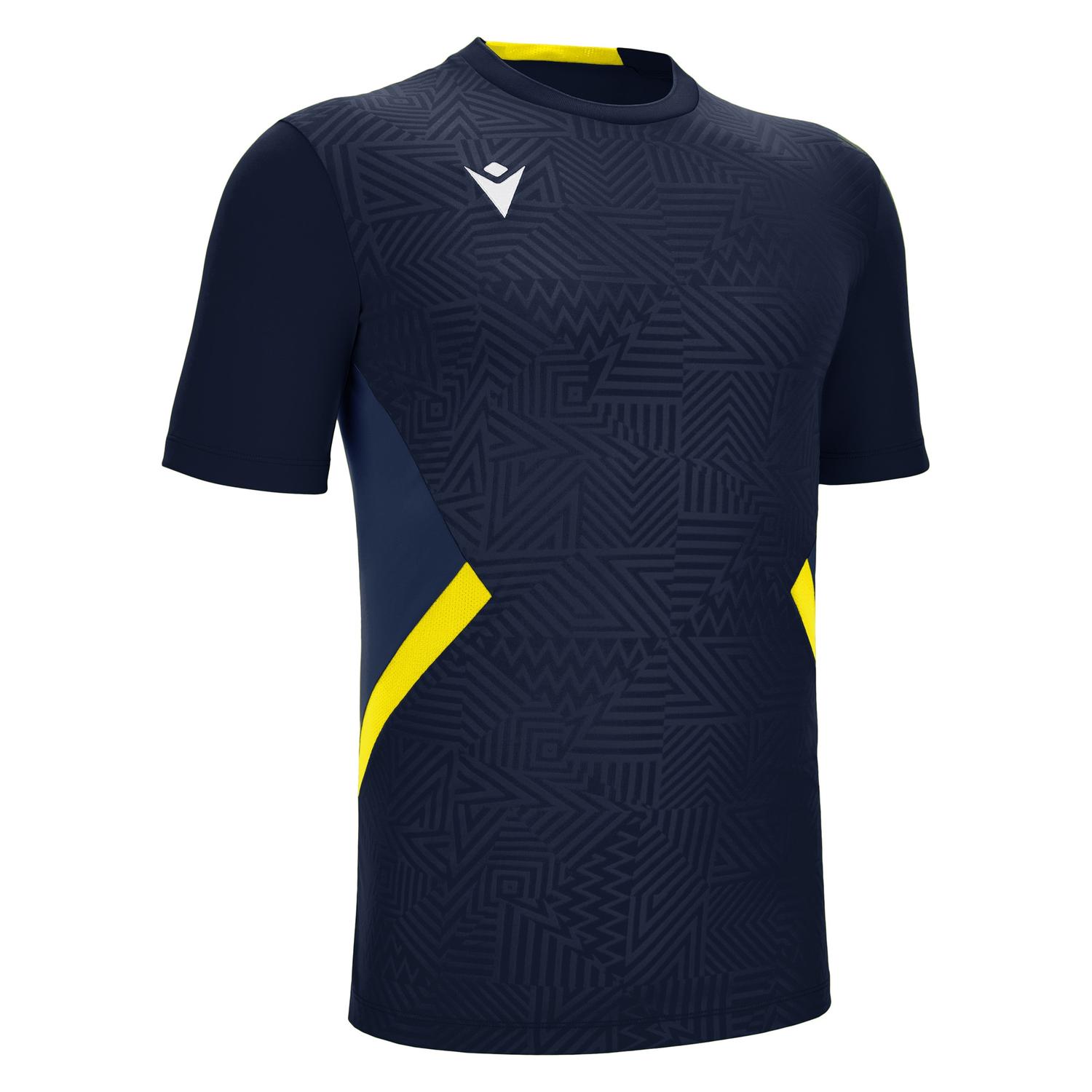 POLERA HOMBRE MACRON SHEDIR AZUL MARINO-AMARILLO - 2