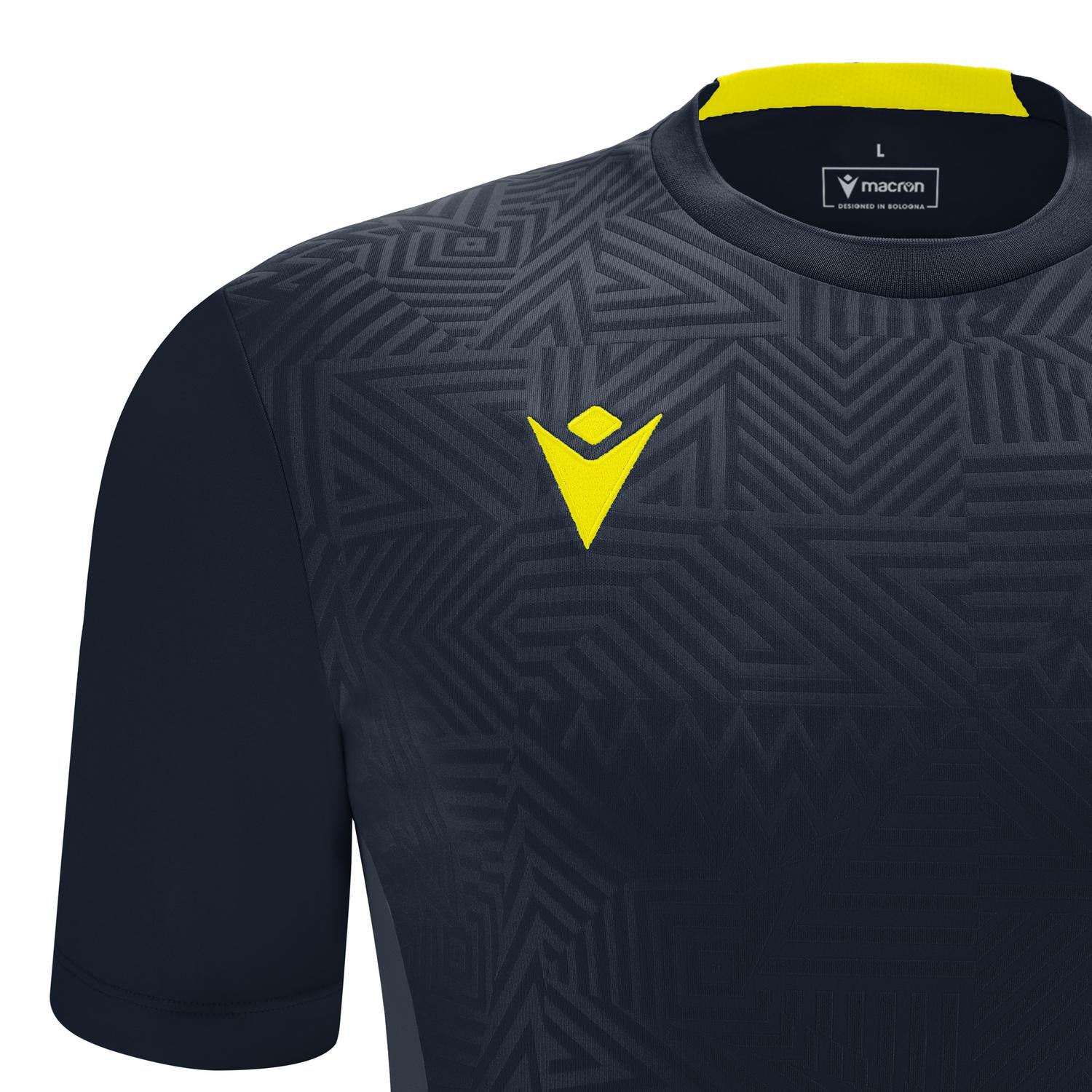 POLERA HOMBRE MACRON SHEDIR AZUL MARINO-AMARILLO - 3