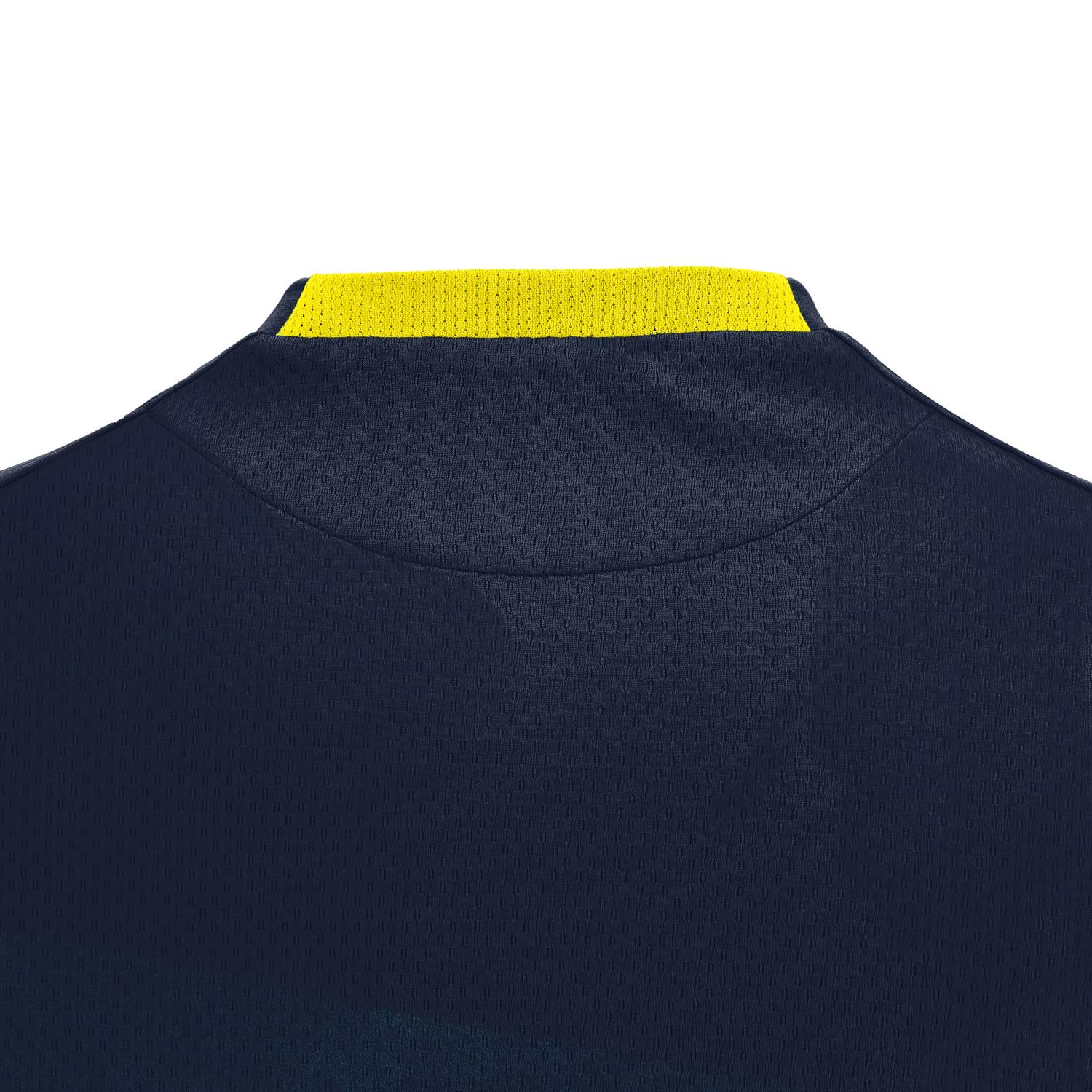 POLERA HOMBRE MACRON SHEDIR AZUL MARINO-AMARILLO - 5