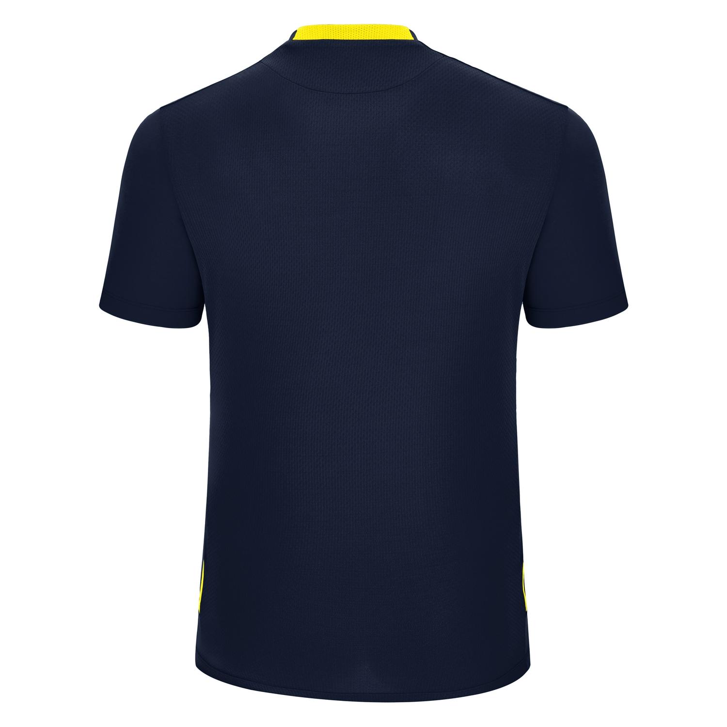 POLERA HOMBRE MACRON SHEDIR AZUL MARINO-AMARILLO - 6