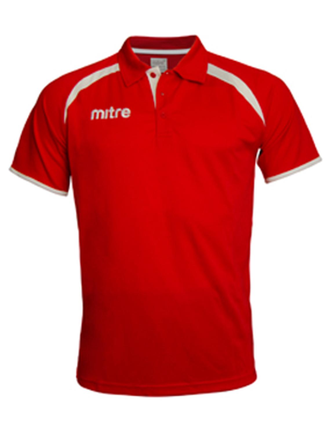 POLERA PIQUE HOMBRE MITRE ROJO BLANCO - 1