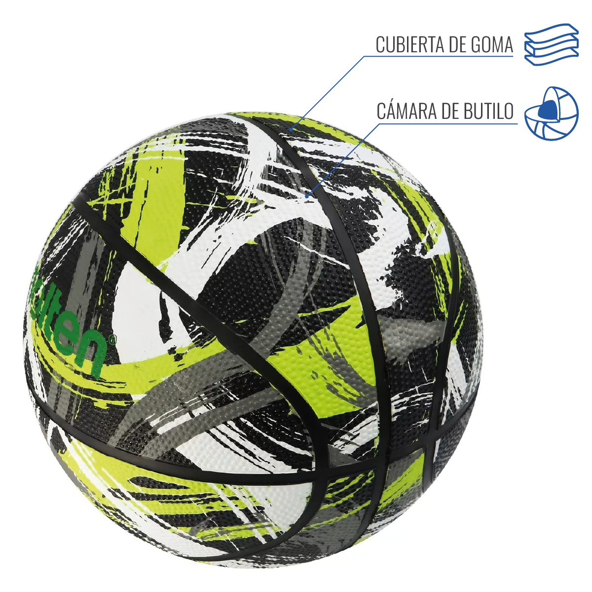BALON BASQUETBOL BF1601 AMARILLO T7 - 2