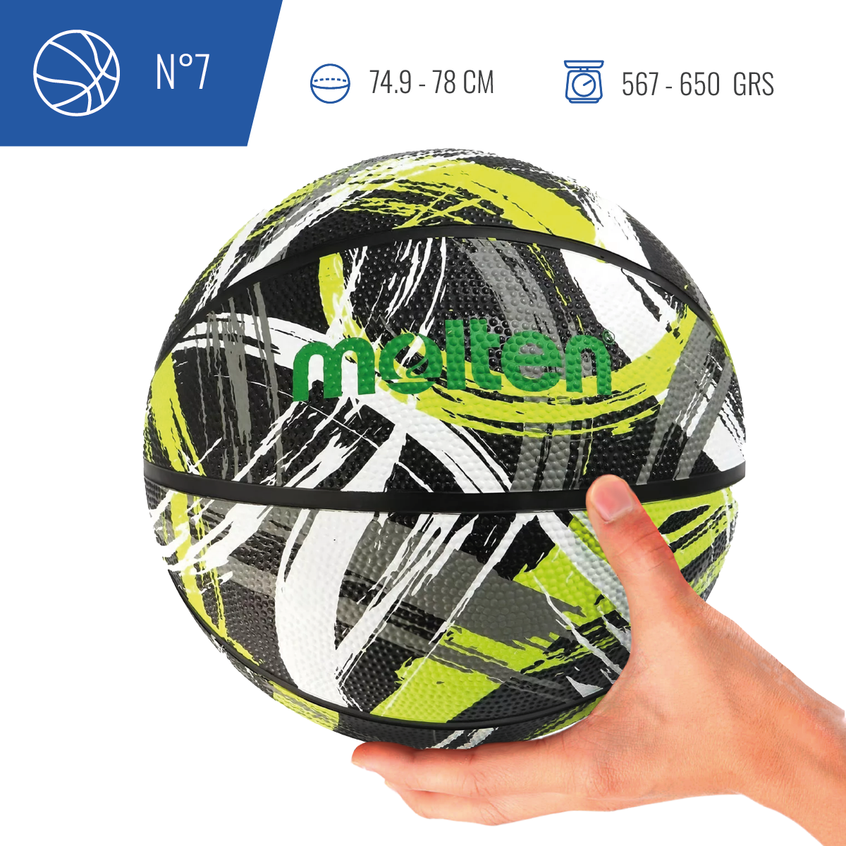 BALON BASQUETBOL BF1601 AMARILLO T7 - 3