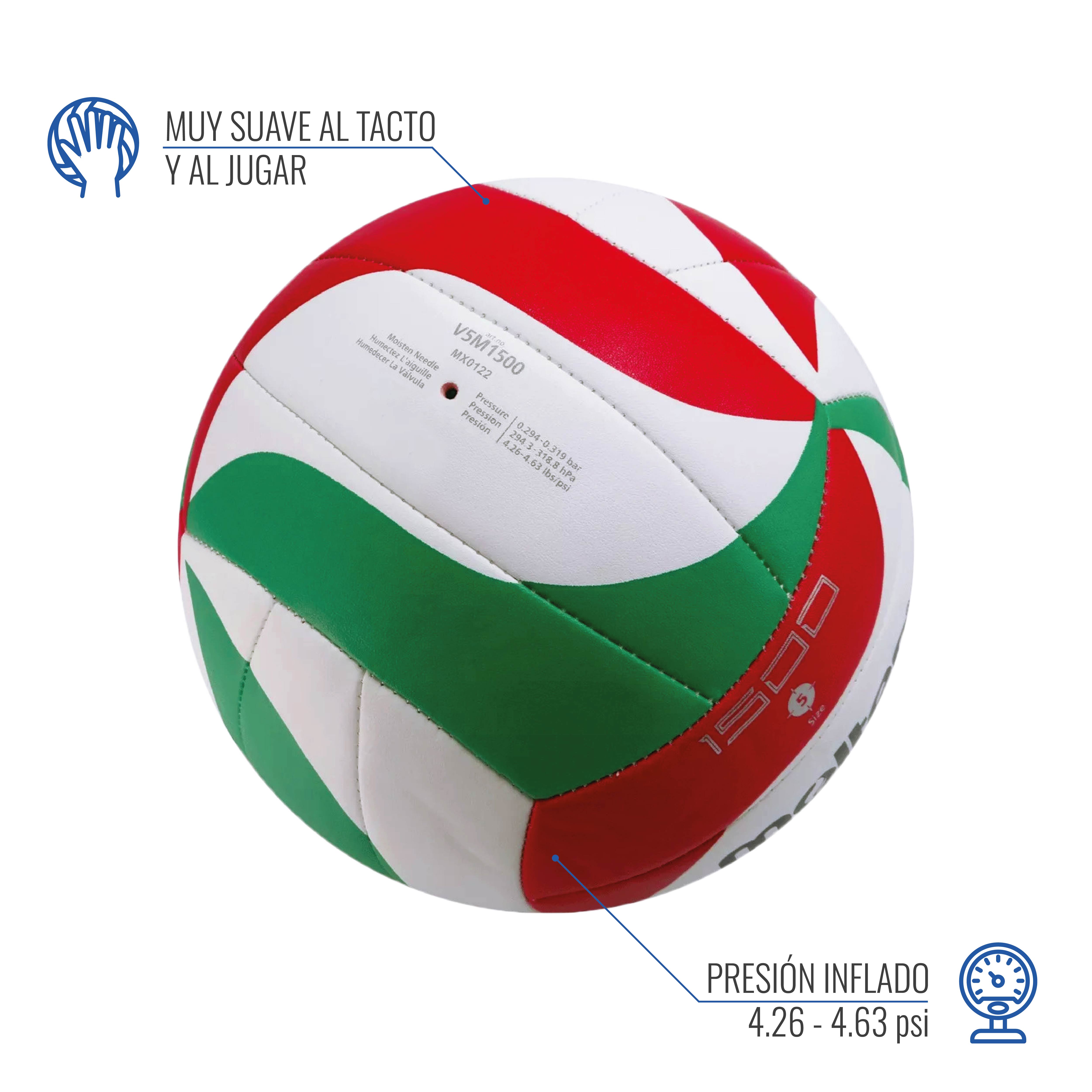 BALON VOLEIBOL V5M-1500 SERVE MOLTEN - 4