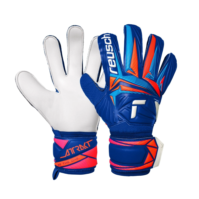 GUANTE ARQUERO REUSCH ATTRAKT SOLID AZULINO GK26 - 1