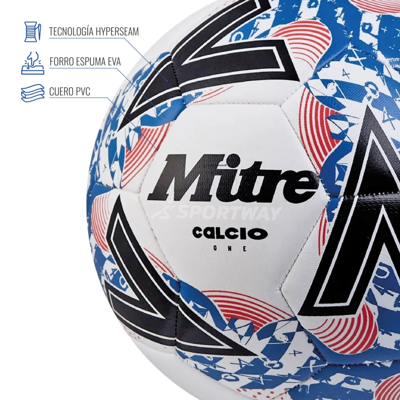 BALON FUTBOL CALCIO MITRE BLANCO T.4 - 3