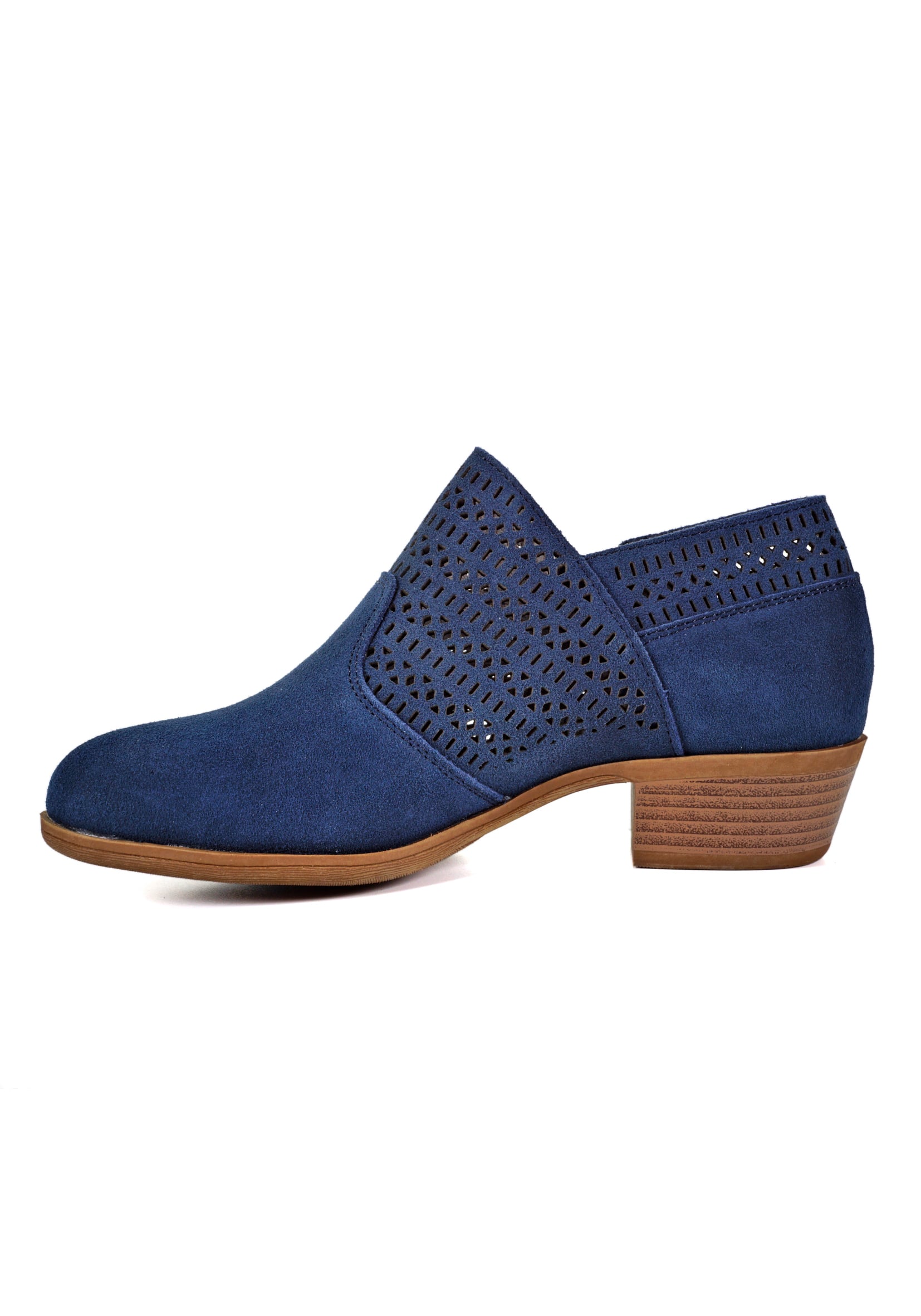 BOTÍN CUERO AZUL AIXA CASUAL - 4