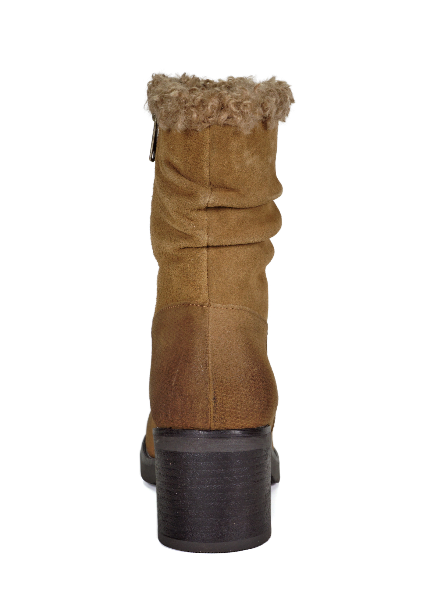 Botines de Cuero Original Punta Europea Cafe LAB-76B2716