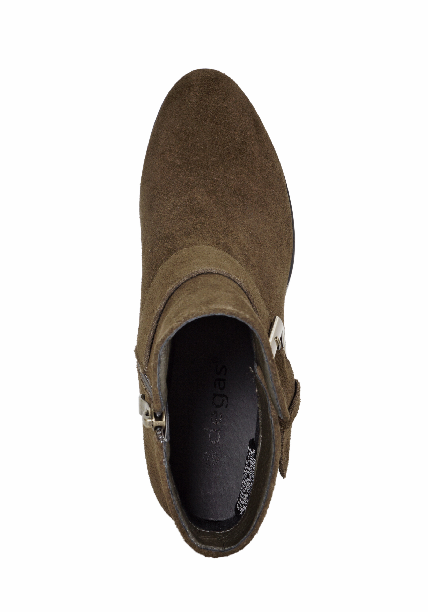 BOTÍN CUERO TAUPE GILDA CASUAL - 7