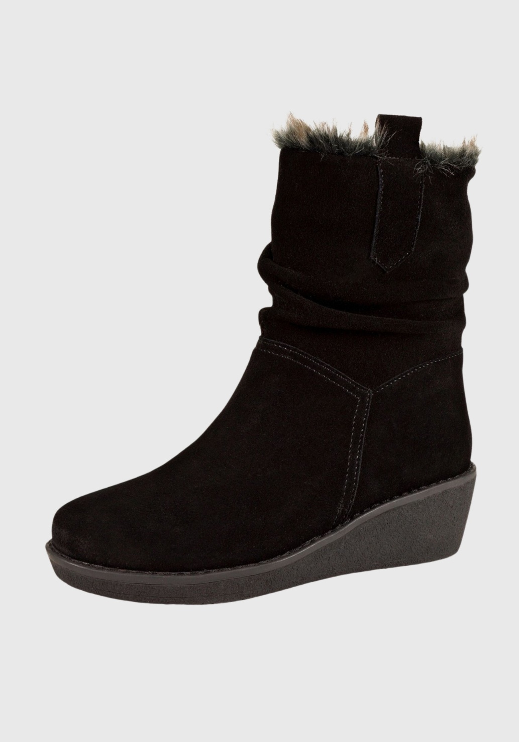 Ripley - BOTA CUERO POLIBIA NEGRO