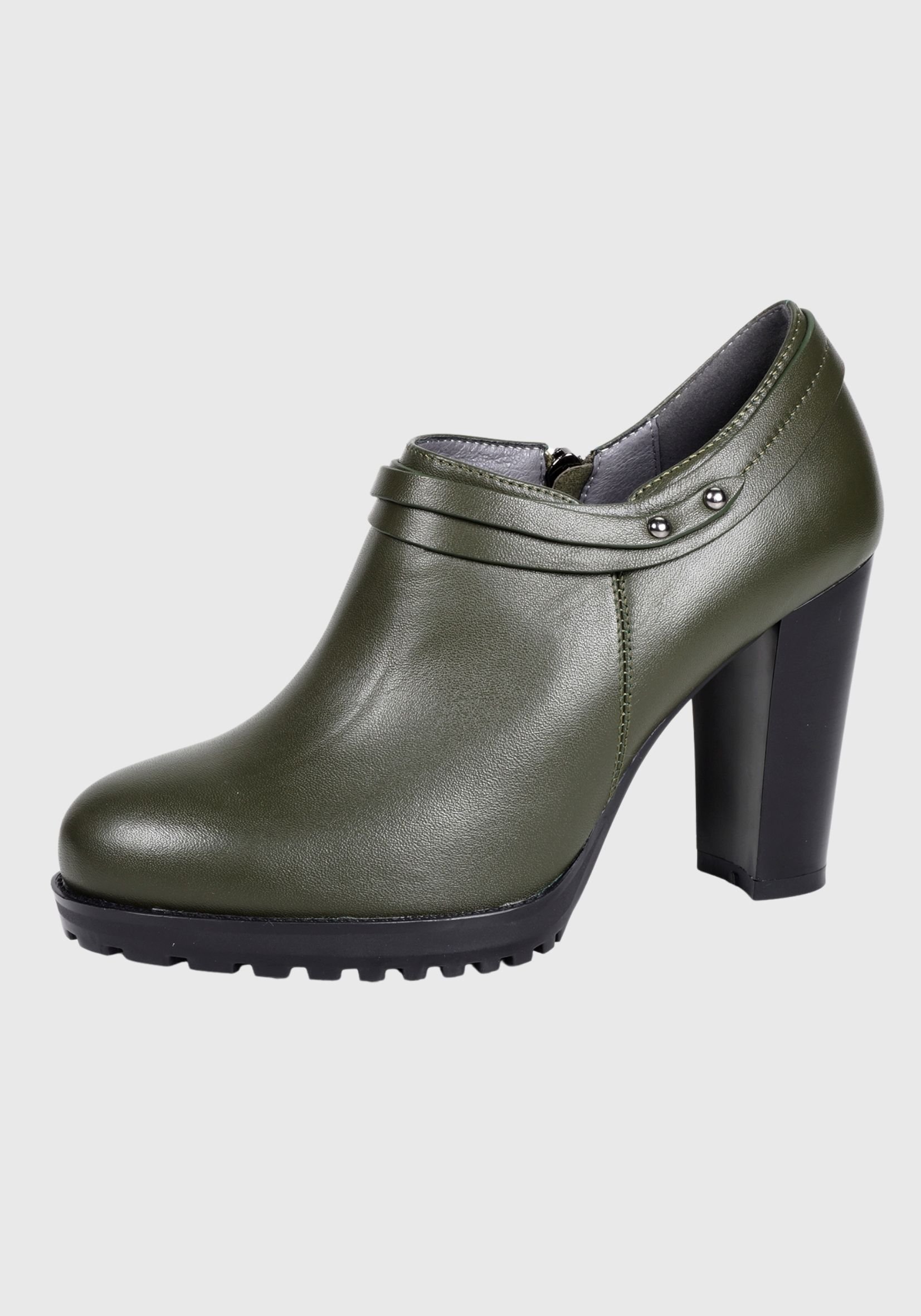 ZAPATO CUERO CASIANA VERDE - 1