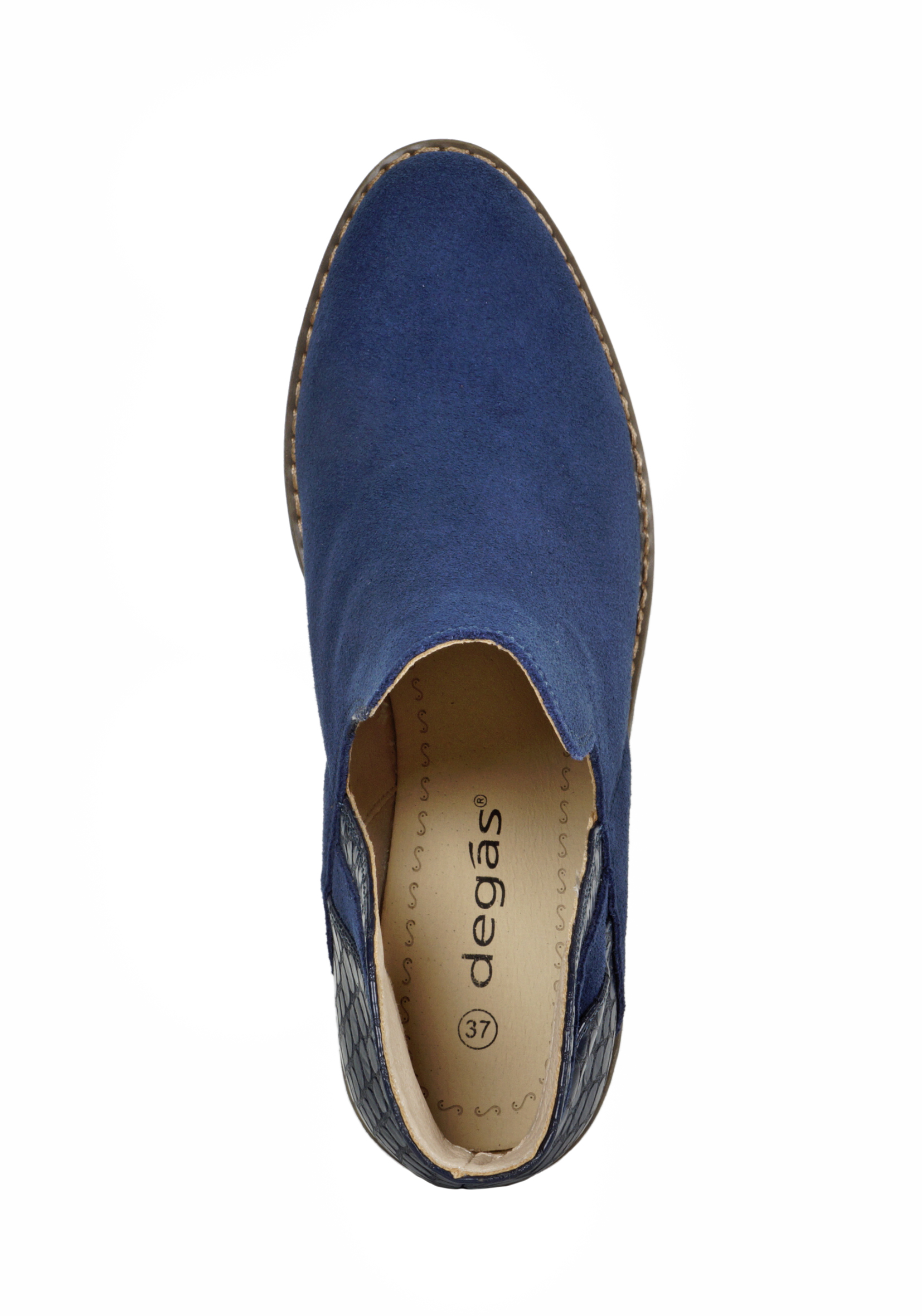 BOTÍN CUERO AZUL VAQUERO XIANA CASUAL - 8