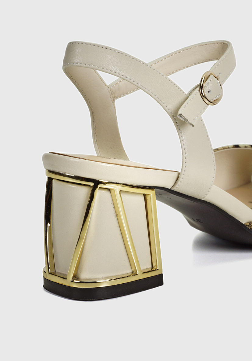 SANDALIAS MUJER DEGAS CUERO AIMAR CREMA CH0451S23BON - 5