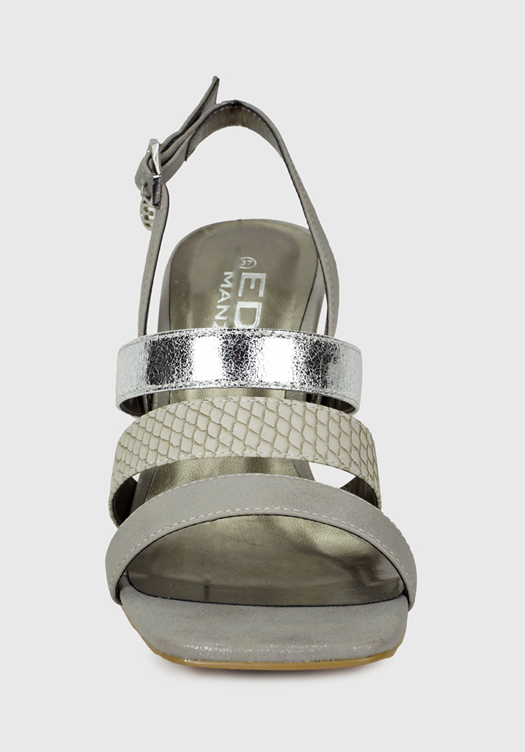 SANDALIAS MUJER EDA MANZINI PLATEADO OLIVIA DSE487S23SIL - 3