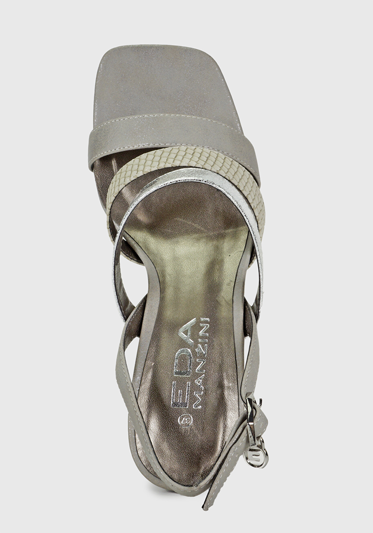 SANDALIAS MUJER EDA MANZINI PLATEADO OLIVIA DSE487S23SIL - 9