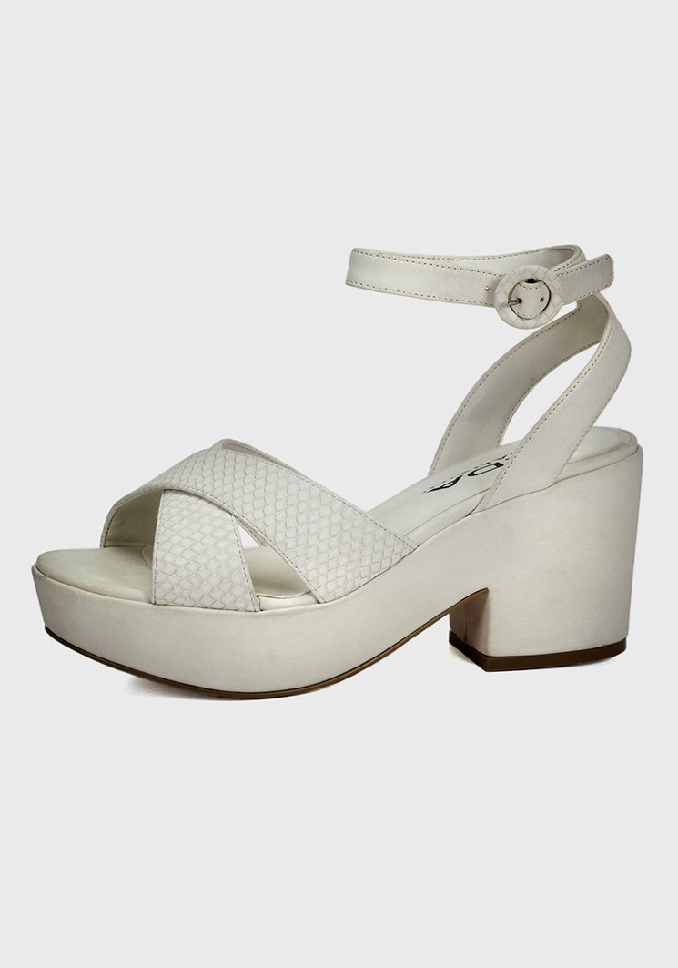 SANDALIA KARIMA CREMA - 1