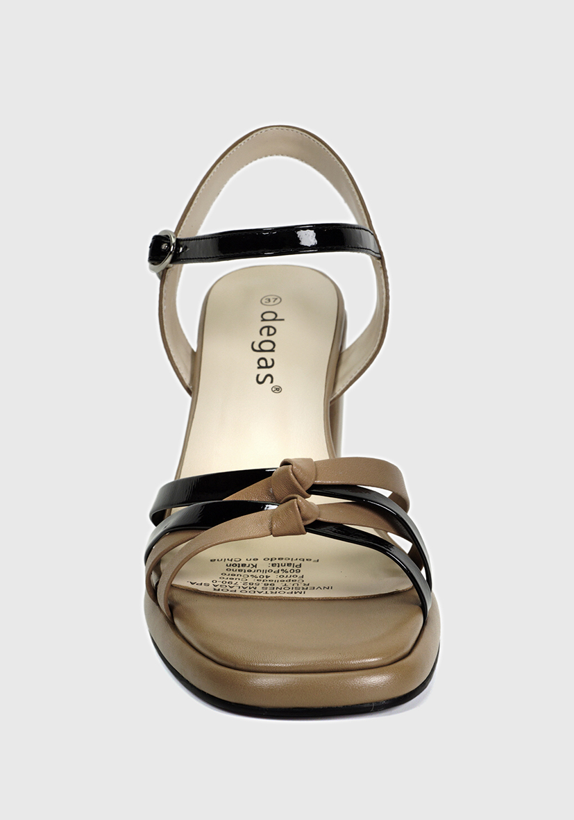 SANDALIAS MUJER DEGAS CUERO BEIGE PAULA CH0458S23BEG - 4