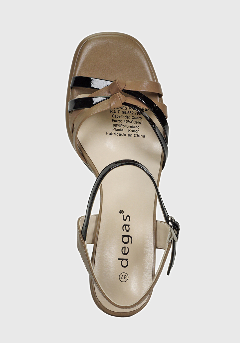 SANDALIAS MUJER DEGAS CUERO BEIGE PAULA CH0458S23BEG - 7