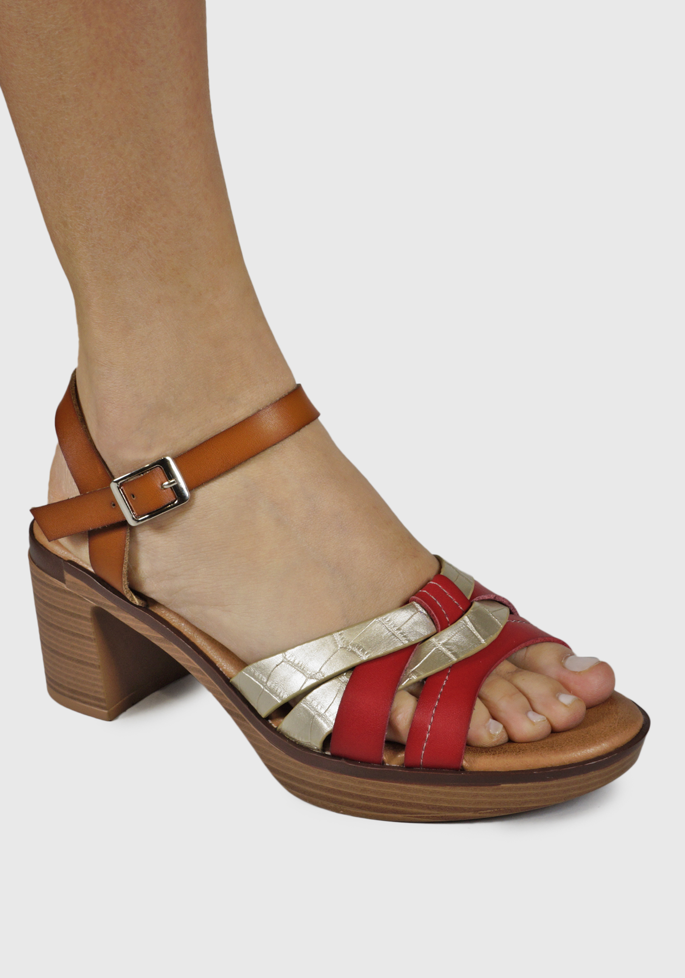 SANDALIAS MUJER EDA MANZINI ROJO FERNANDA EGE350S23RDM - 9