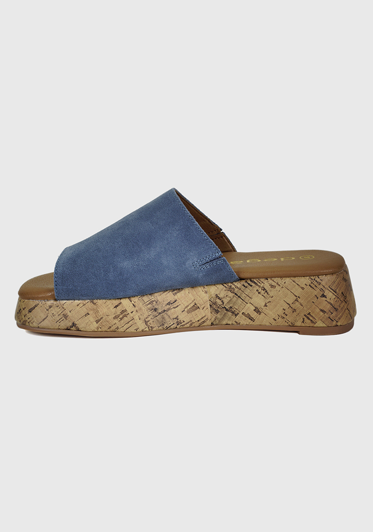 SANDALIAS MUJER DEGAS CUERO AZUL MADEIRA SH1205S23BLU - 4