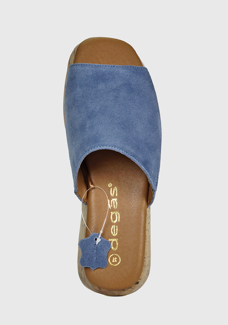 SANDALIAS MUJER DEGAS CUERO AZUL MADEIRA SH1205S23BLU - 6