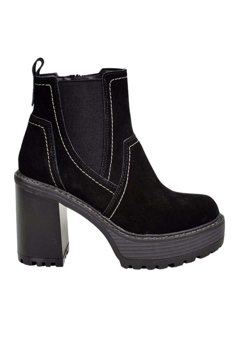 BOTÍN CUERO NEGRO DINARD CASUAL - 1