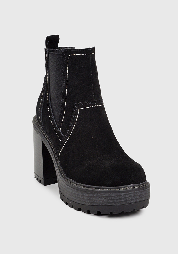 BOTÍN CUERO NEGRO DINARD CASUAL - 3