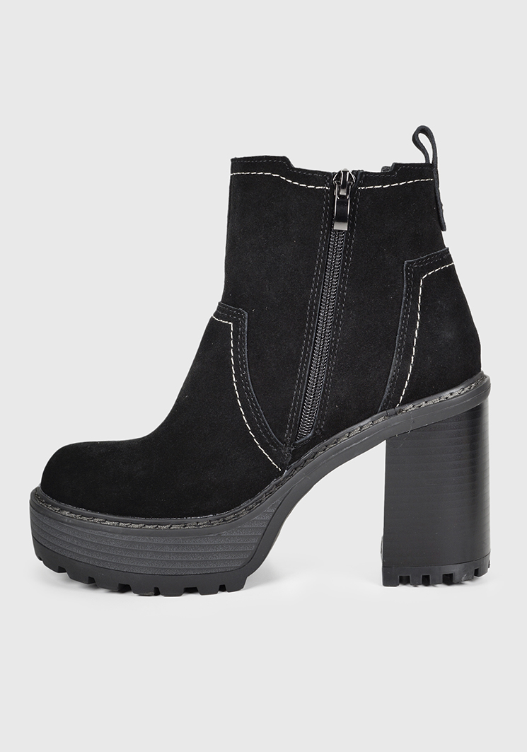 BOTÍN CUERO NEGRO DINARD CASUAL - 5