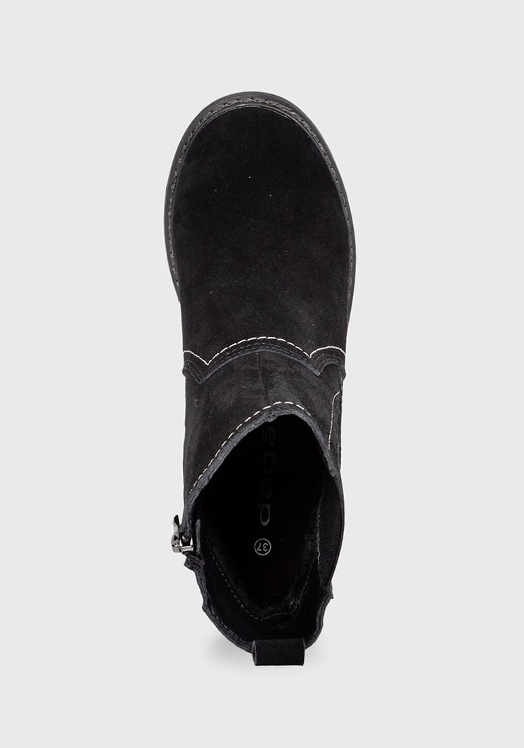 BOTÍN CUERO NEGRO DINARD CASUAL - 6
