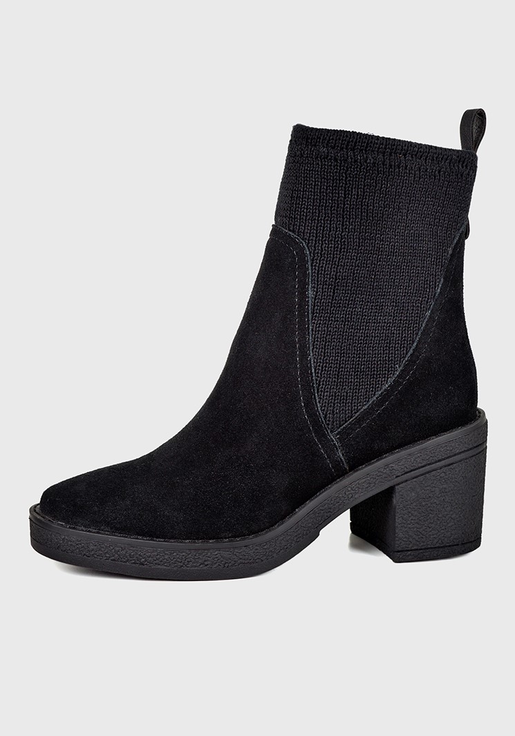 BOTÍN CUERO NEGRO BREME CASUAL - 1