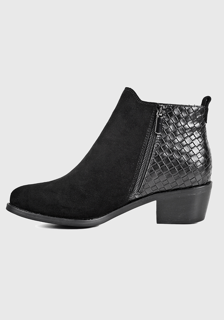 BOTÍN CUERO NEGRO ANTIOCA CASUAL - 5