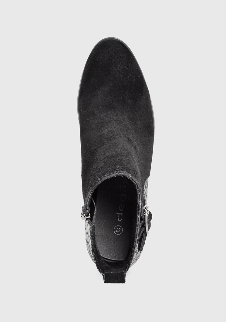 BOTÍN CUERO NEGRO ANTIOCA CASUAL - 6