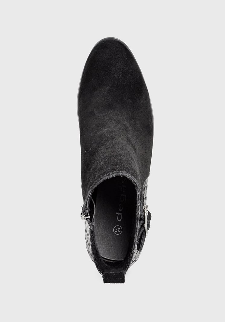 BOTÍN CUERO NEGRO ANTIOCA CASUAL - 7