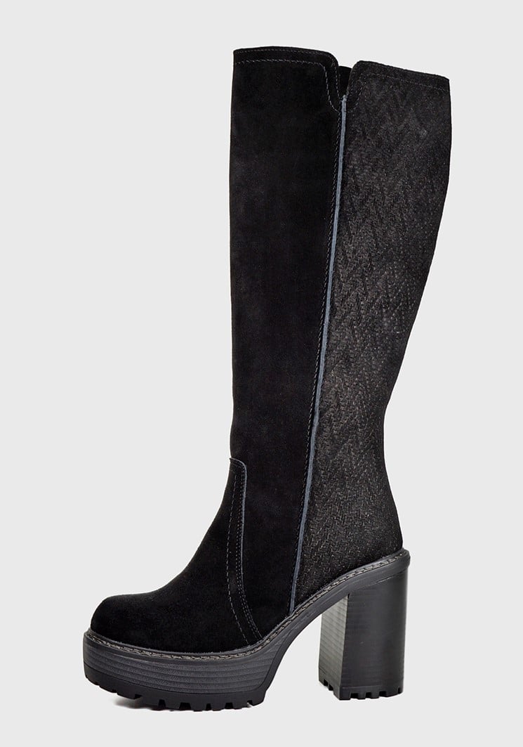 BOTA CUERO DAYTON EN COLOR NEGRO - 2
