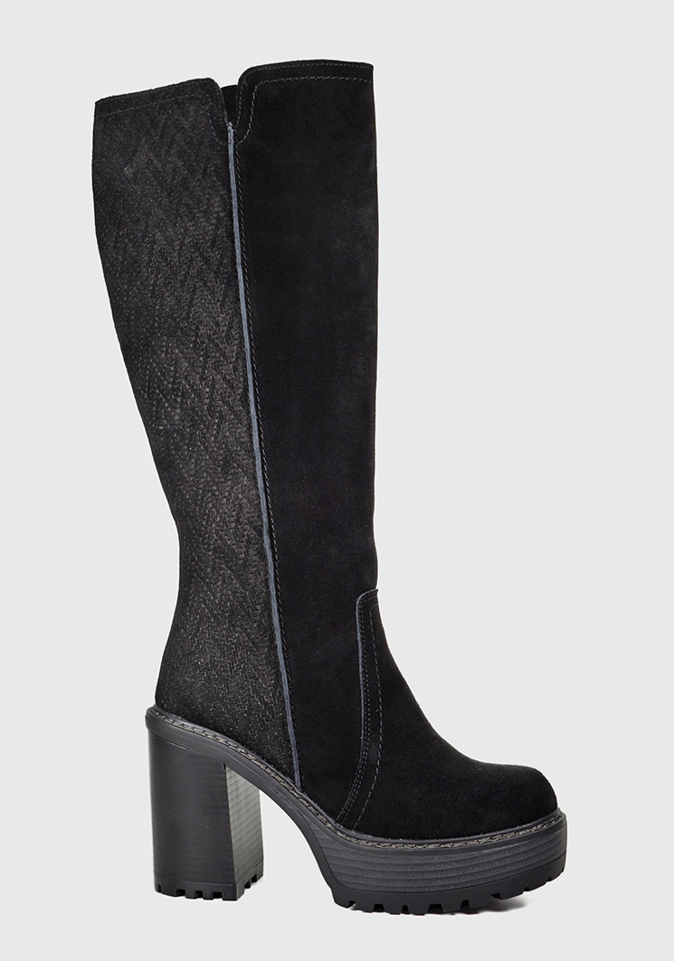 BOTA CUERO DAYTON EN COLOR NEGRO
