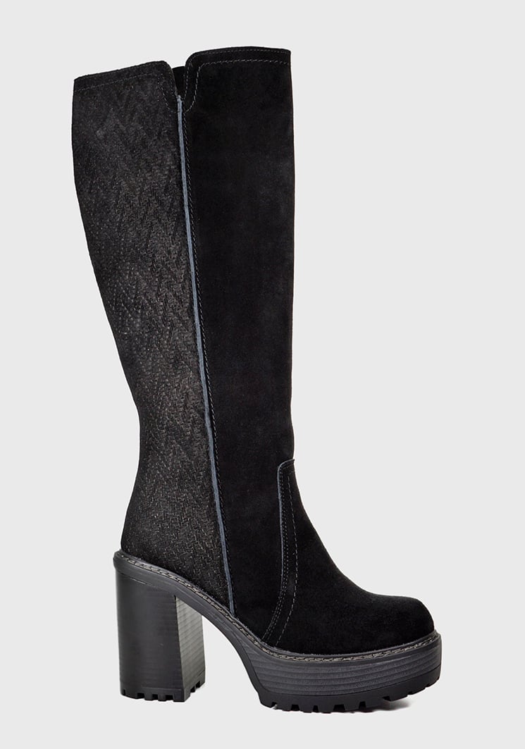BOTA CUERO DAYTON EN COLOR NEGRO - 3