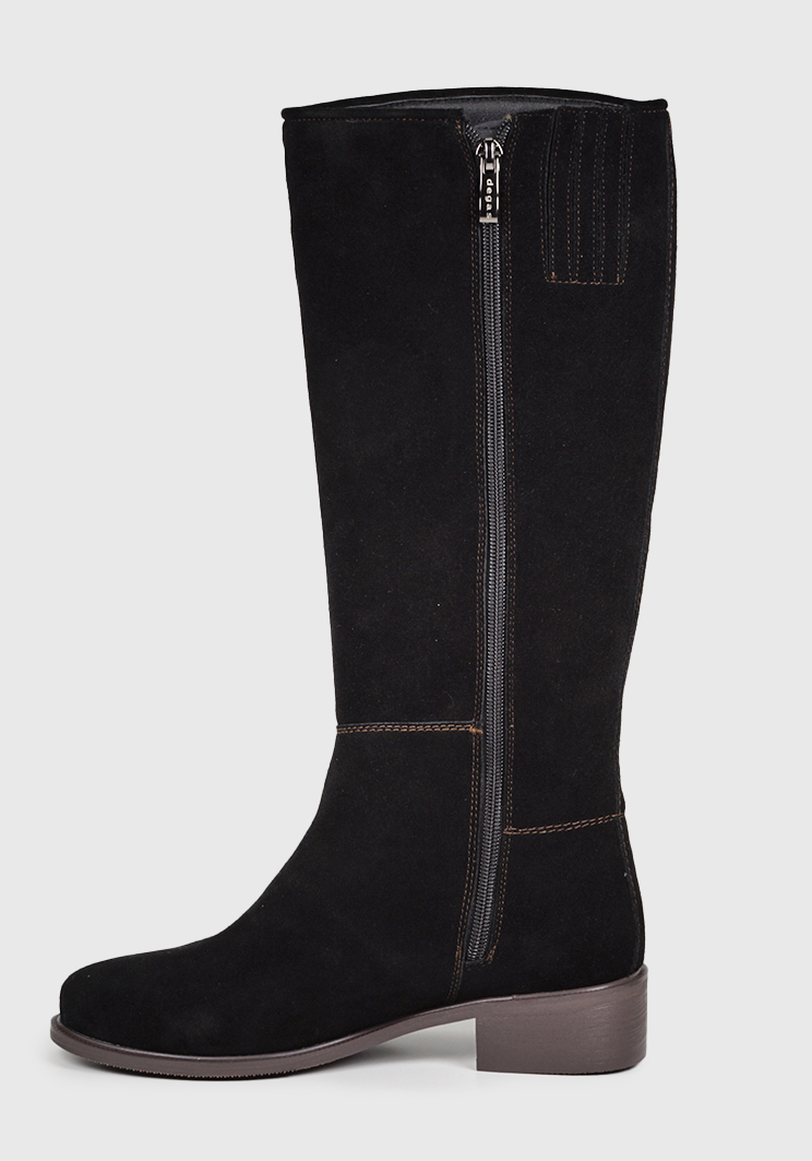 BOTAS MUJER DEGAS CUERO NEGRO DINORA CH0225W23BLK - 4