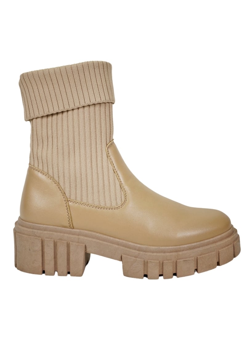 BOTÍN BEIGE  BOFFIL CASUAL - 1