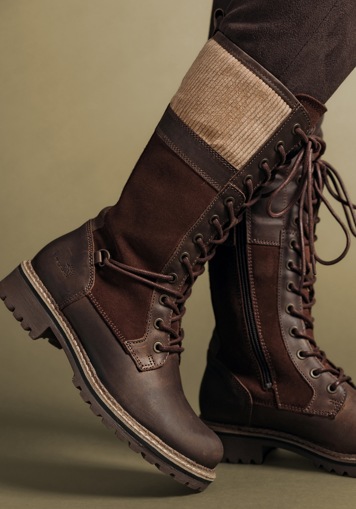 BOTA CUERO EVORA CAMEL - 1