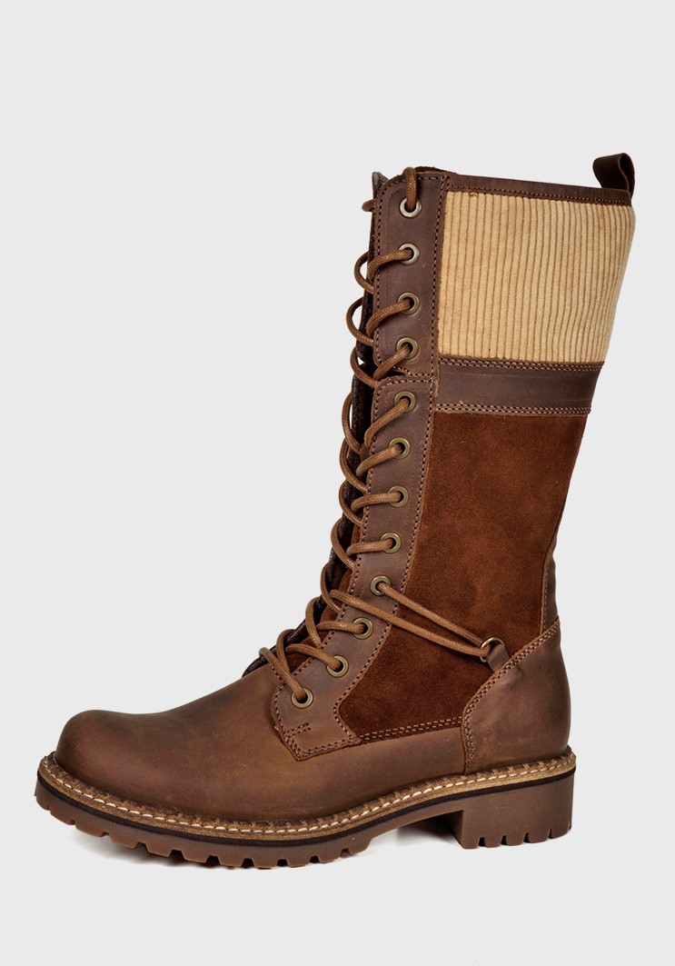 BOTA CUERO EVORA CAMEL - 2