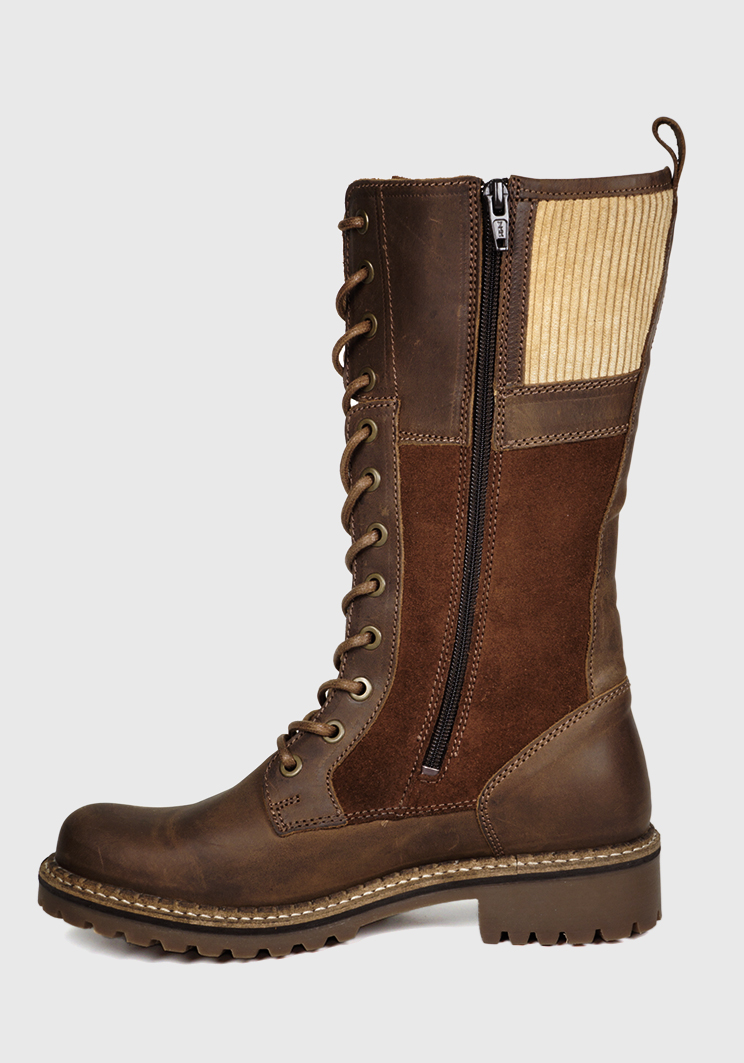 BOTA CUERO EVORA CAMEL - 9